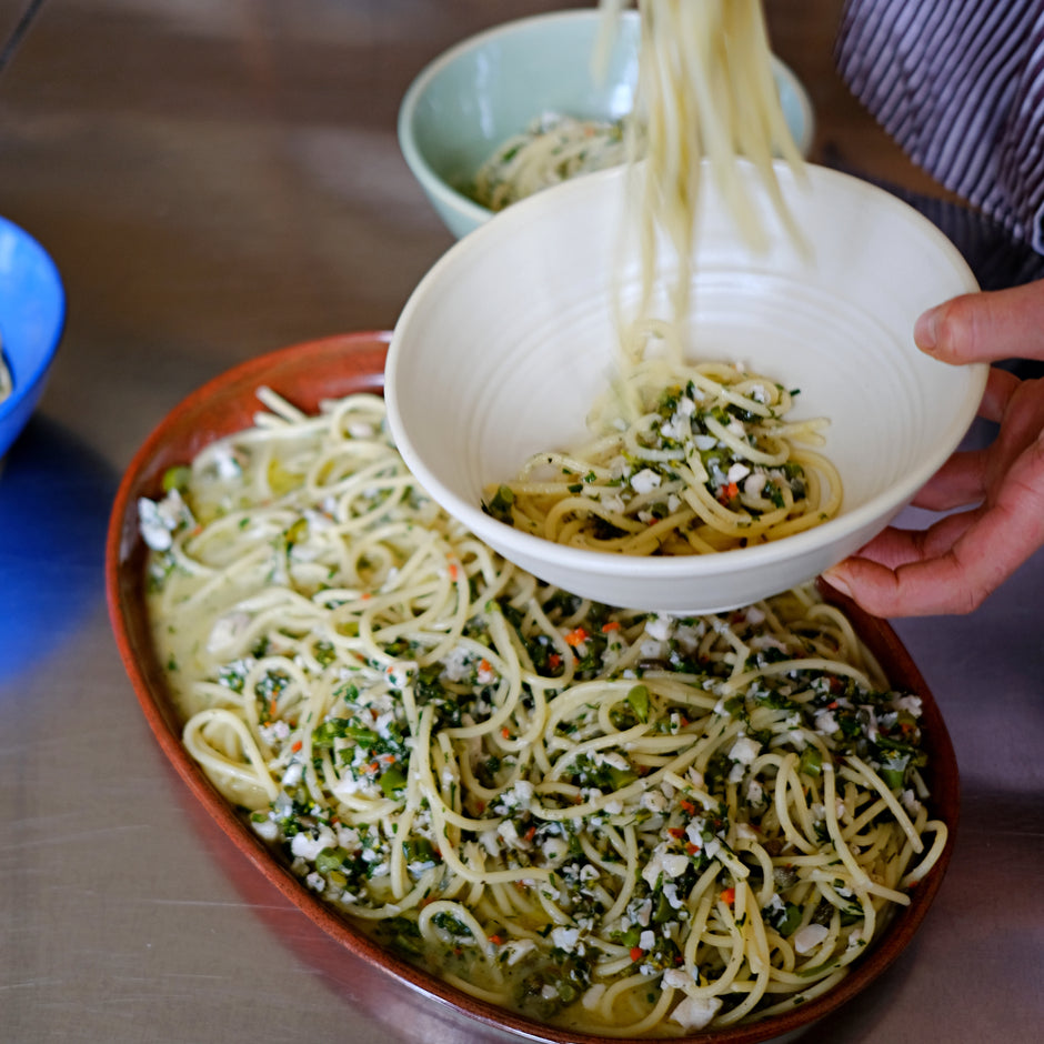 Cod and Broccolini Pasta by Dominique Gattermayr