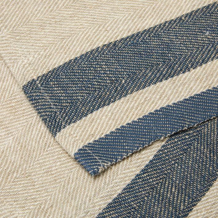 Couleur Nature Napkins ~ Gordes Natural & Blue