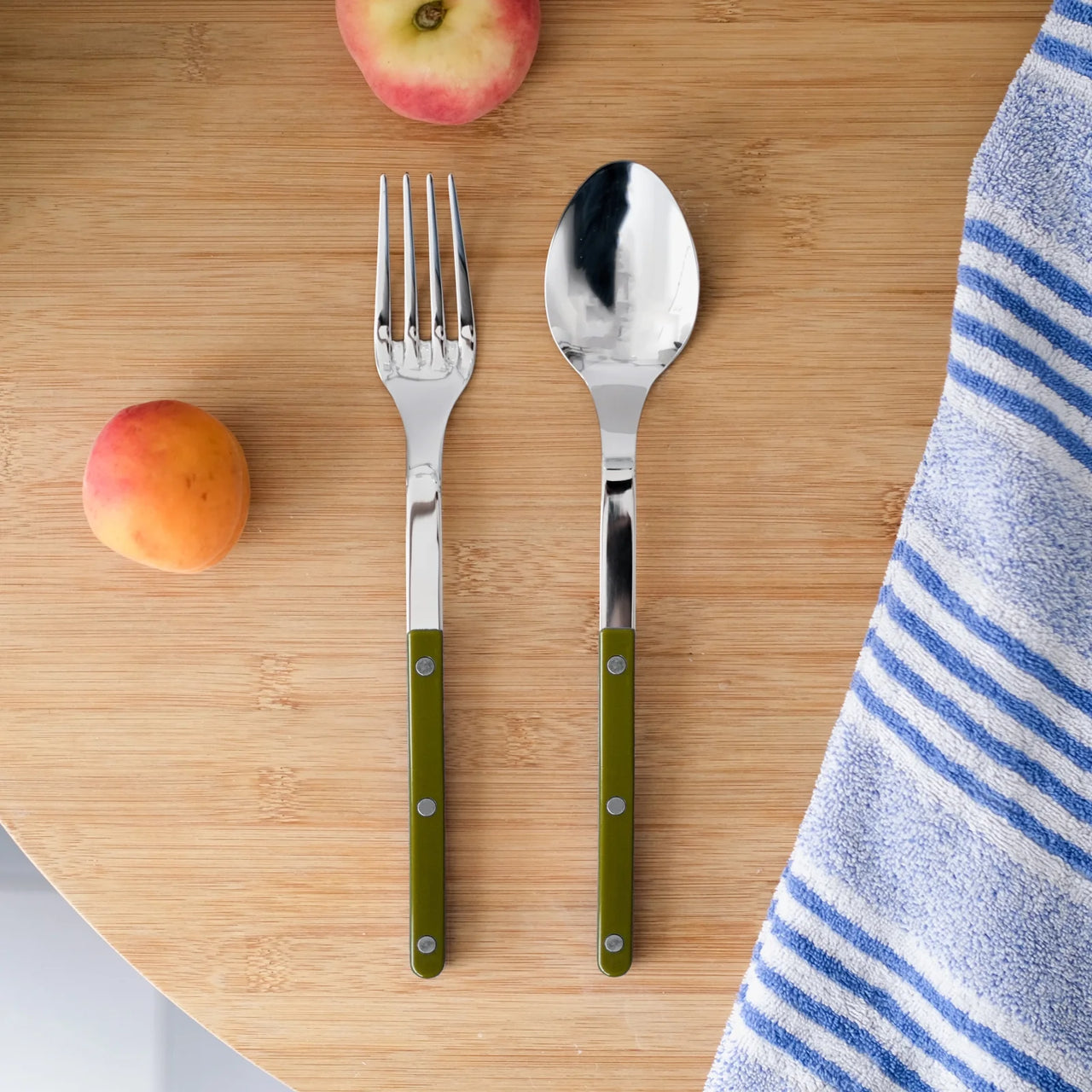 Sabre Paris 'Shiny' Serving Set ~ Fern Green