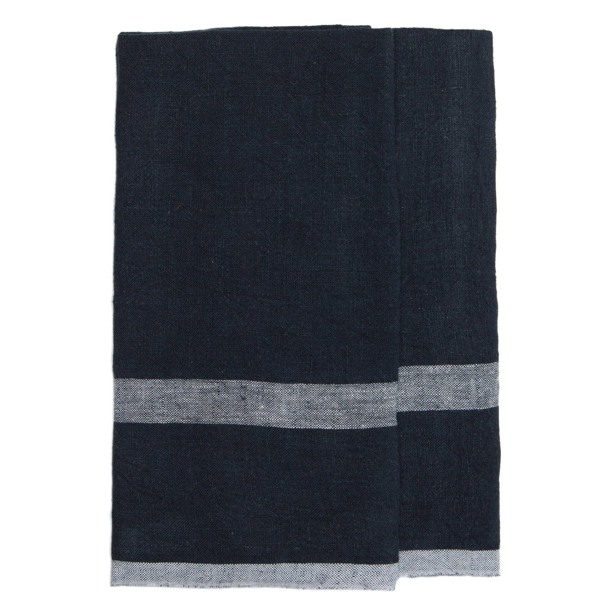Couleur Nature Tea Towel ~ Laundered Linen Indigo