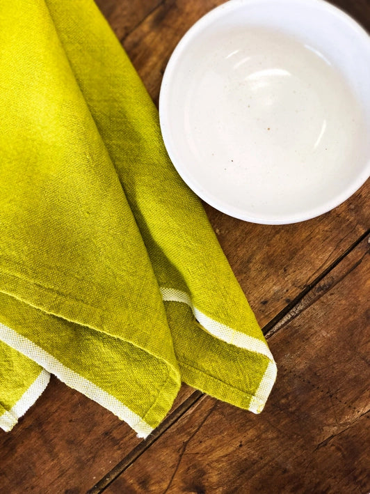 Couleur Nature Tea Towel ~ Lime