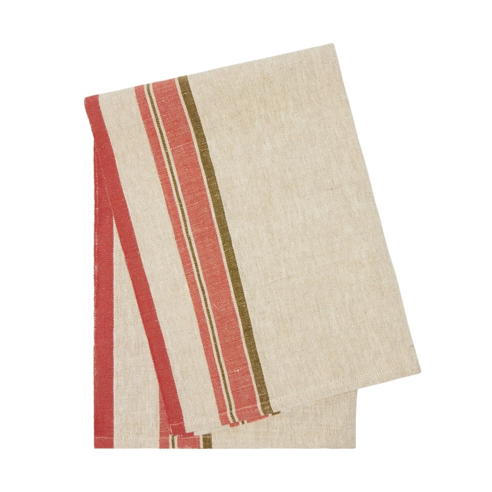 Couleur Nature Tea Towels ~ Natural & Sherbert