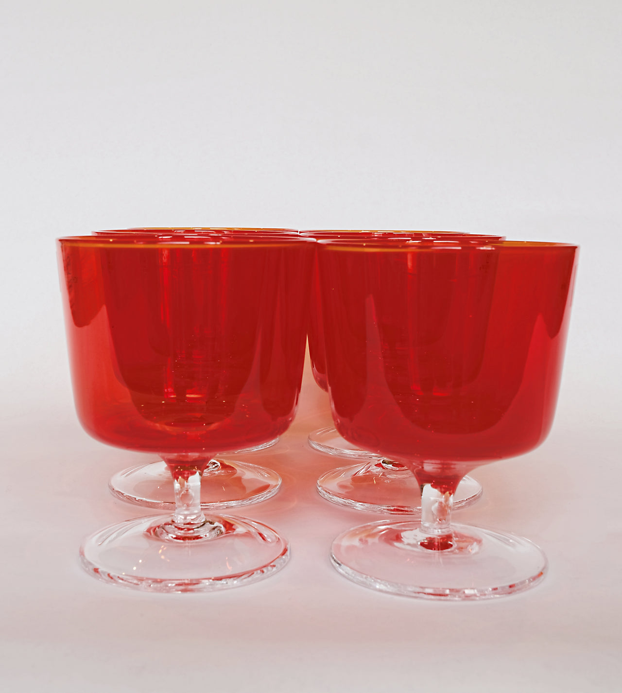 Ichendorf Milano Aurora Orange Water Stemmed Glass 6pcs set