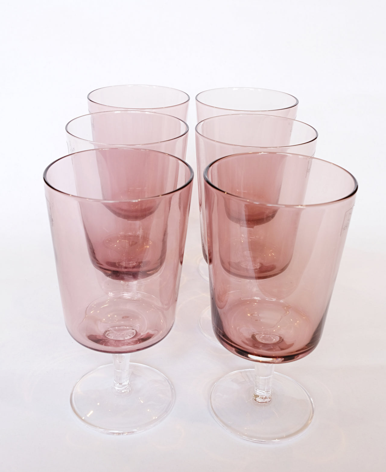 Ichendorf Milano Violet wine stemmed glasses 6 pcs set