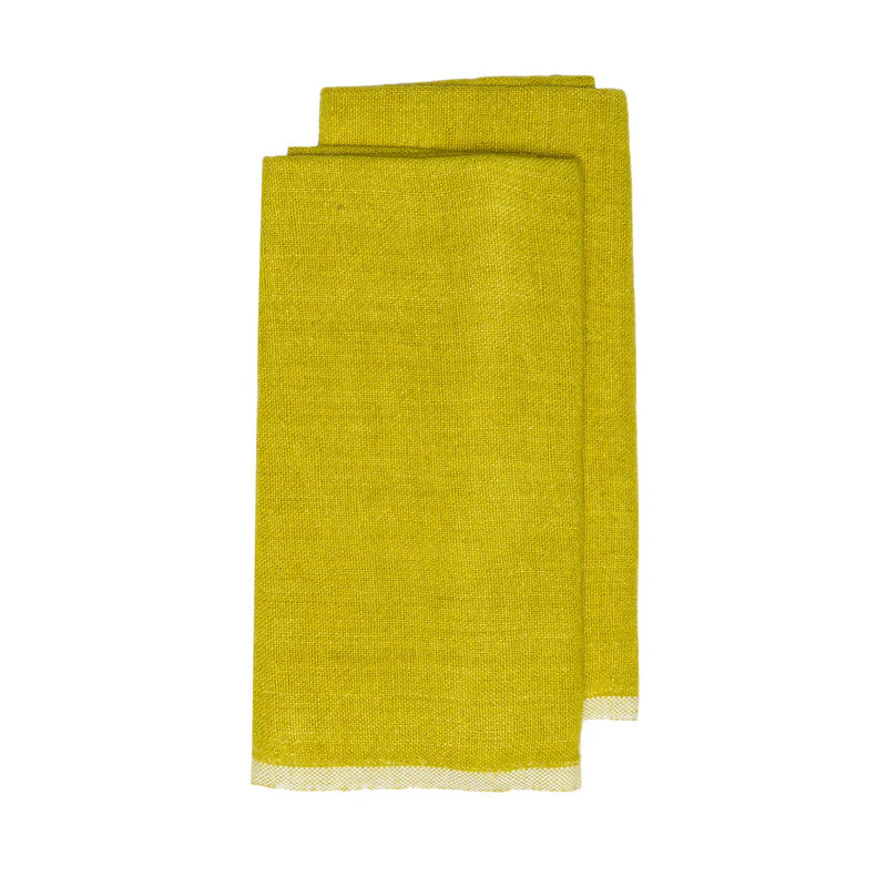 Couleur Nature Kitchen Towel ~ Lime