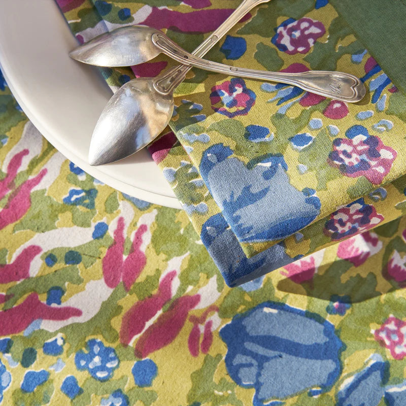 Couleur Nature Napkin ~ Jardin Blue & Vert