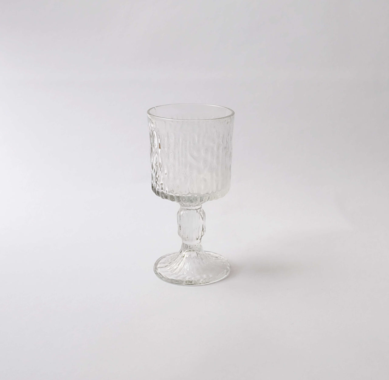 Set of 4 Vintage textured Wine Goblets