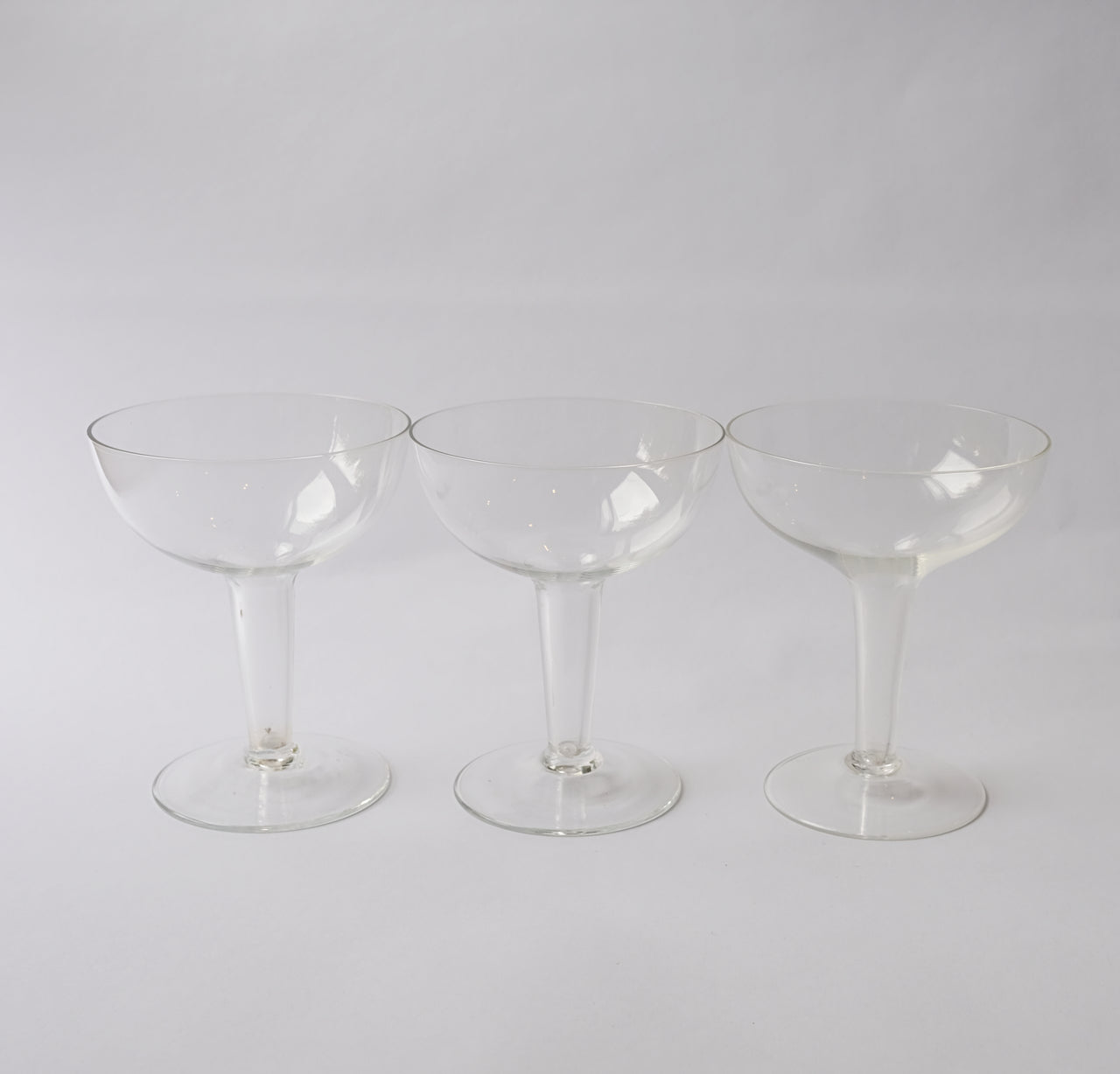 Vintage Hollow-stemmed Champagne Coupes