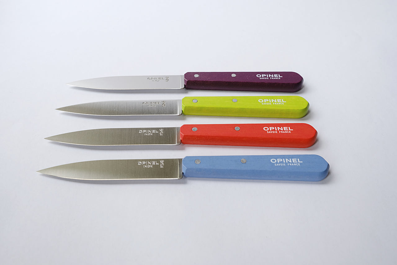 Opinel N°112 Stainless Steel Paring Knives 4PC Set