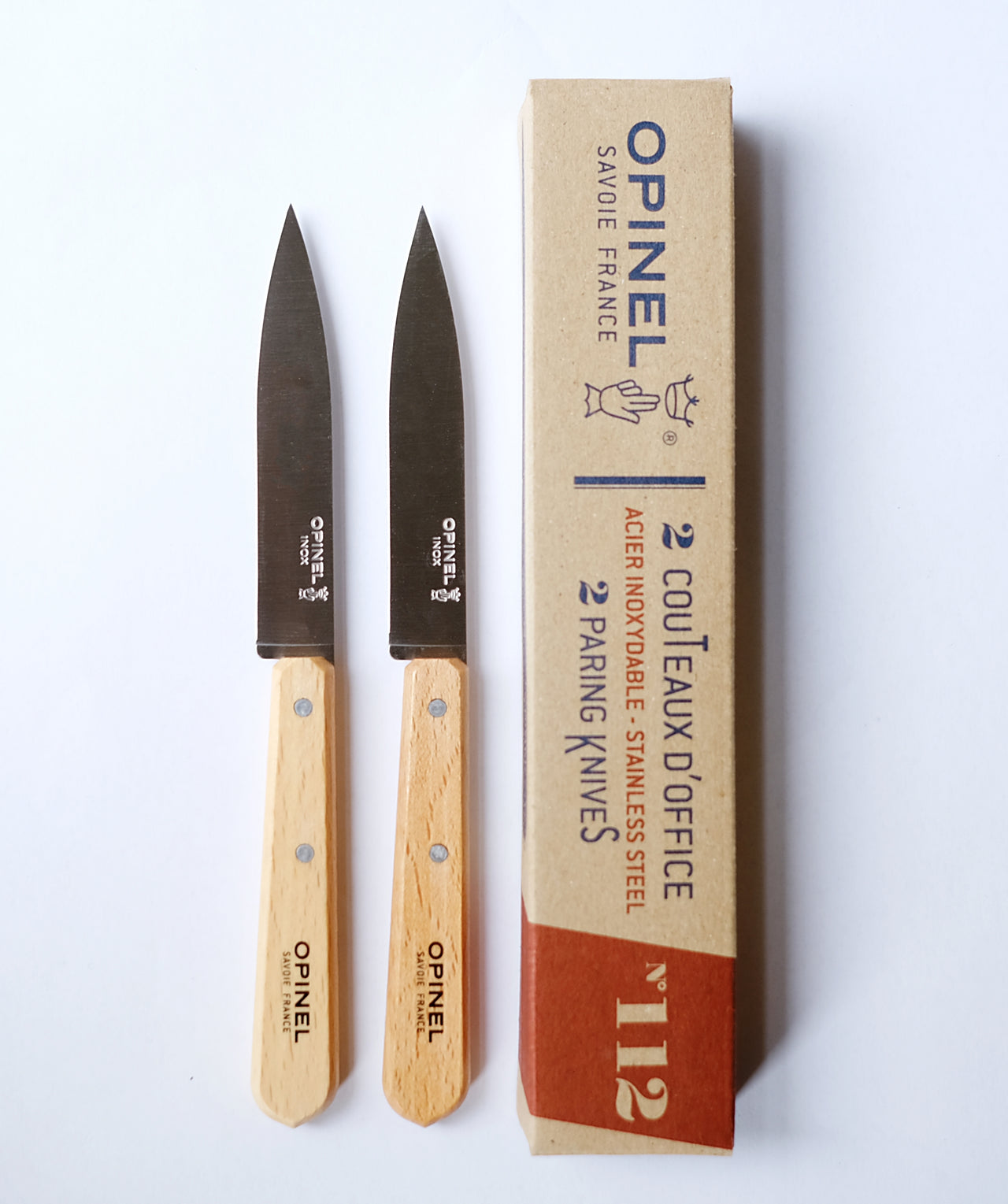 Opinel Paring Knives N°112 2PC Set