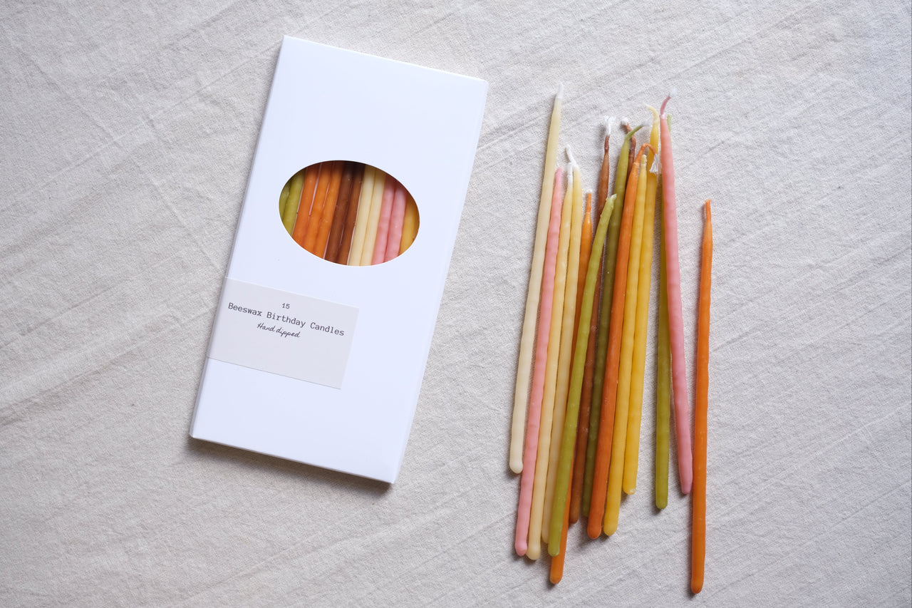 Hormscent  BEESWAX BIRTHDAY CANDLES