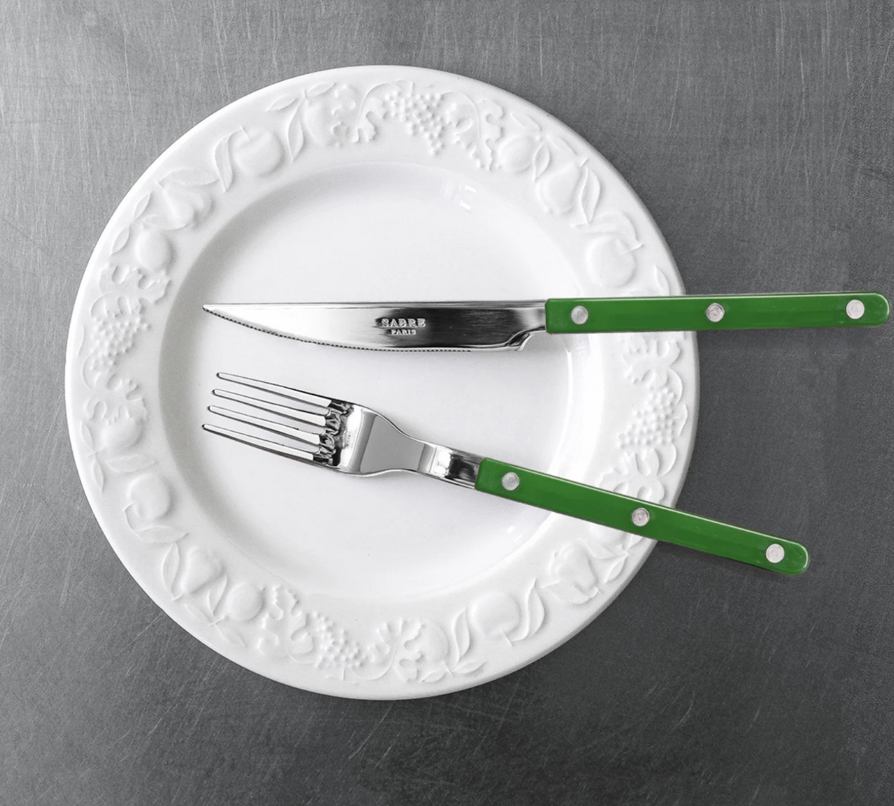 Sabre Paris Bistrot Solid Cutlery 16pc Set - Green