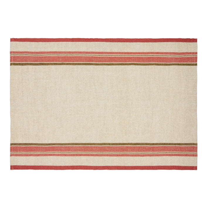 Couleur Nature Tea Towels ~ Natural & Sherbert